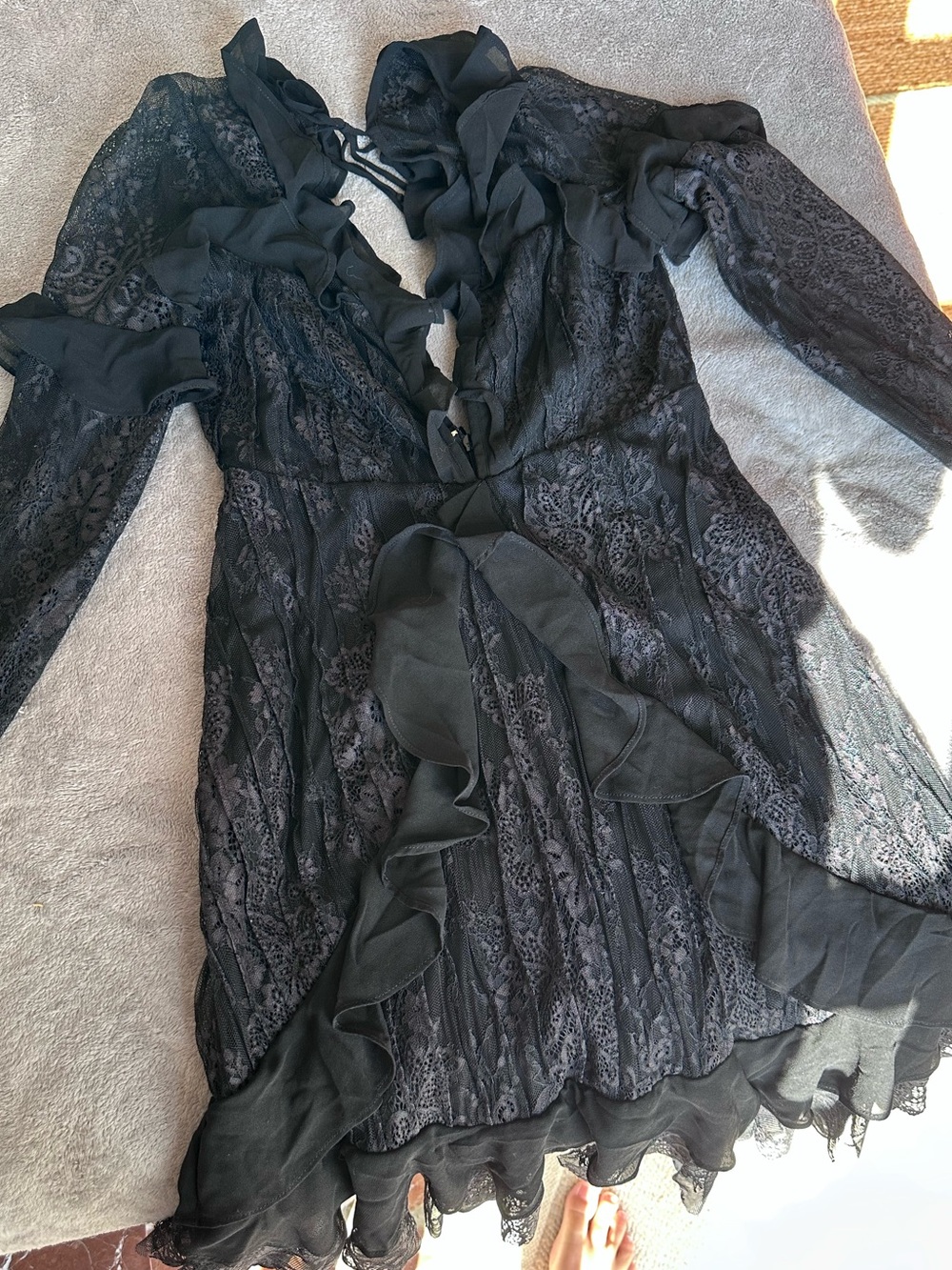 For Love & Lemons Black Dress Small